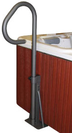 Adjustable Hot Tub Handrail – 31 To 56 Inch Grab Rail For Pool & Spa – Black, 600lb Capacity